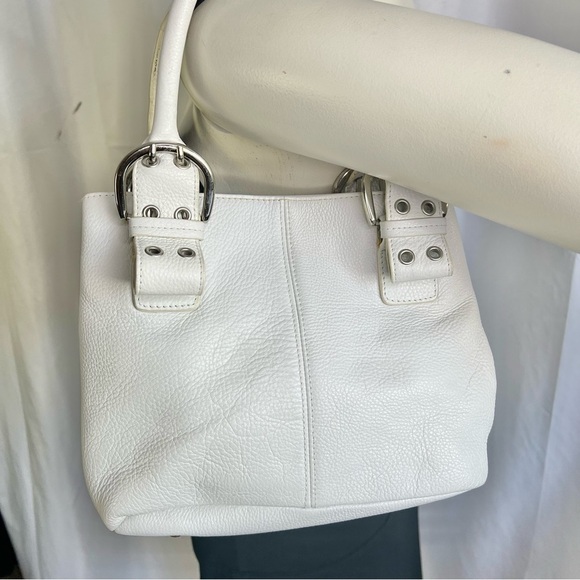 TIGNANELLO WHITE LEATHER BAG MINI BAG Y2K HANDBAG - Picture 4 of 14